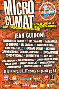 FESTIVAL DE CHANSON MICRO CLIMAT
